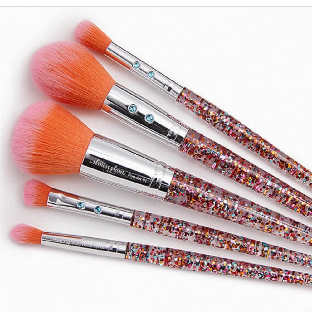 NWT unopened SLMISSGLAM Rainbow Luxe makeup brush Set